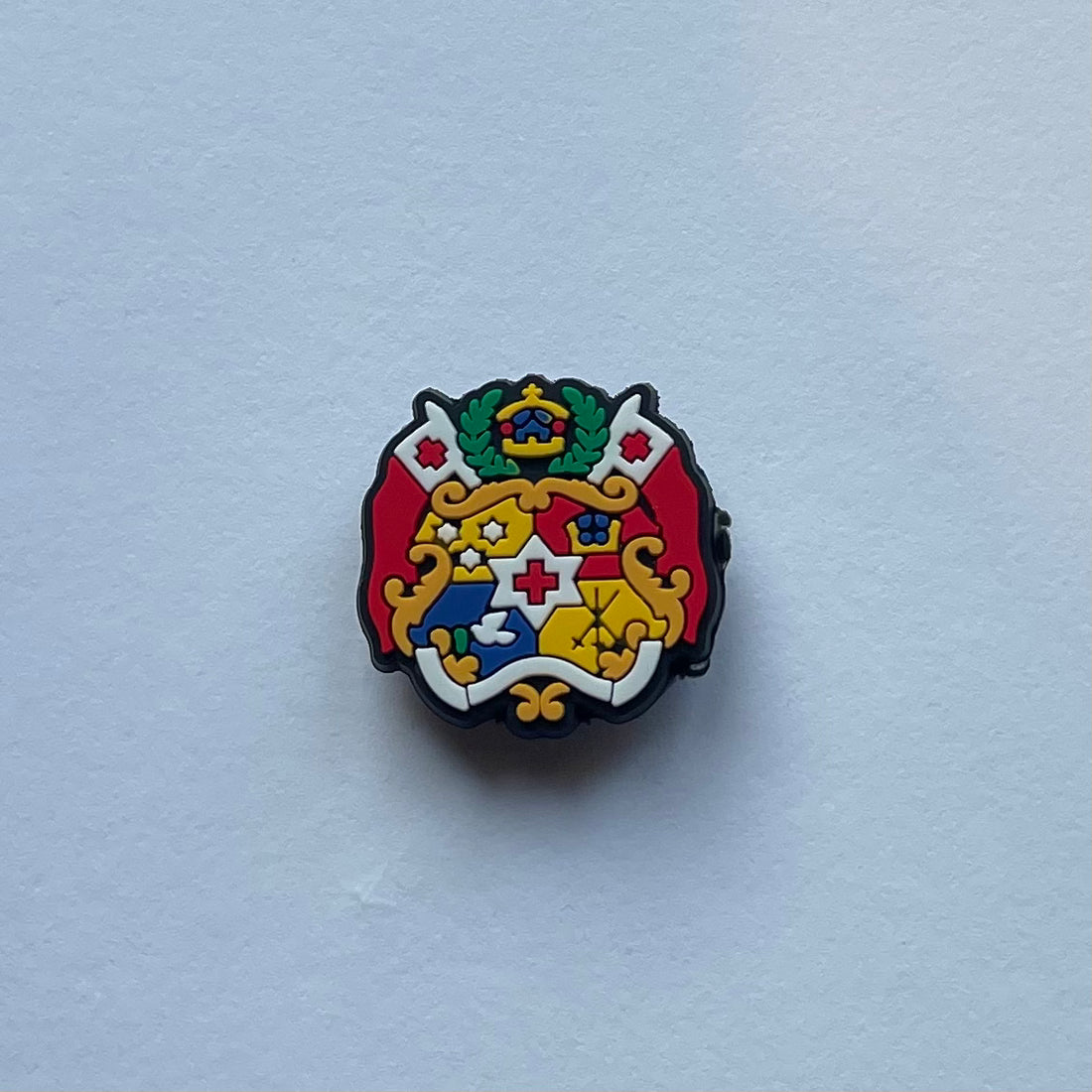 Tonga Shield Shoe Charm