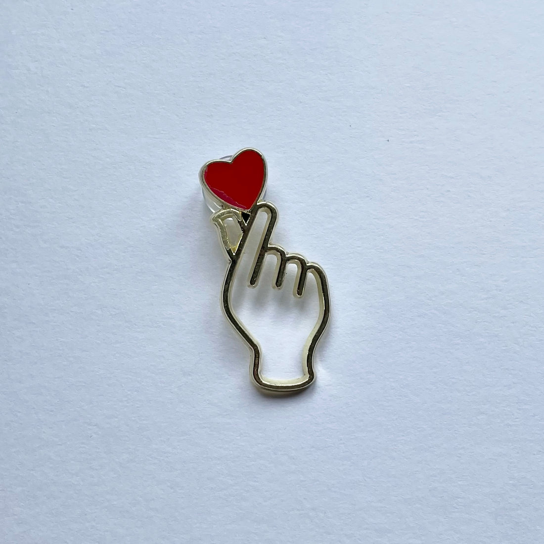 Heart Hand Metal Charm