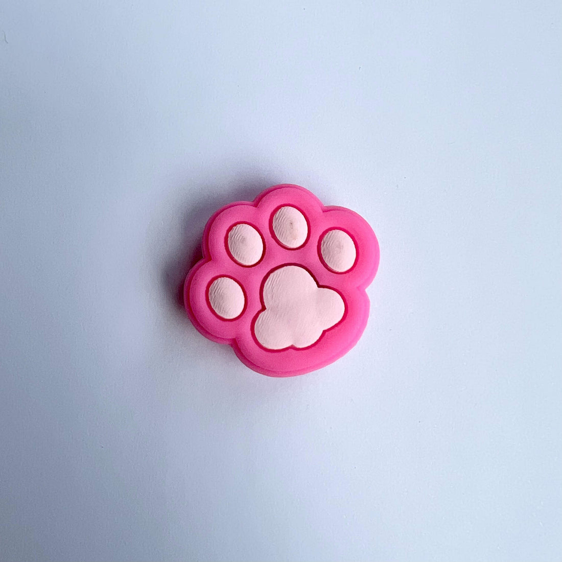 Pink Paw Print Shoe Charm