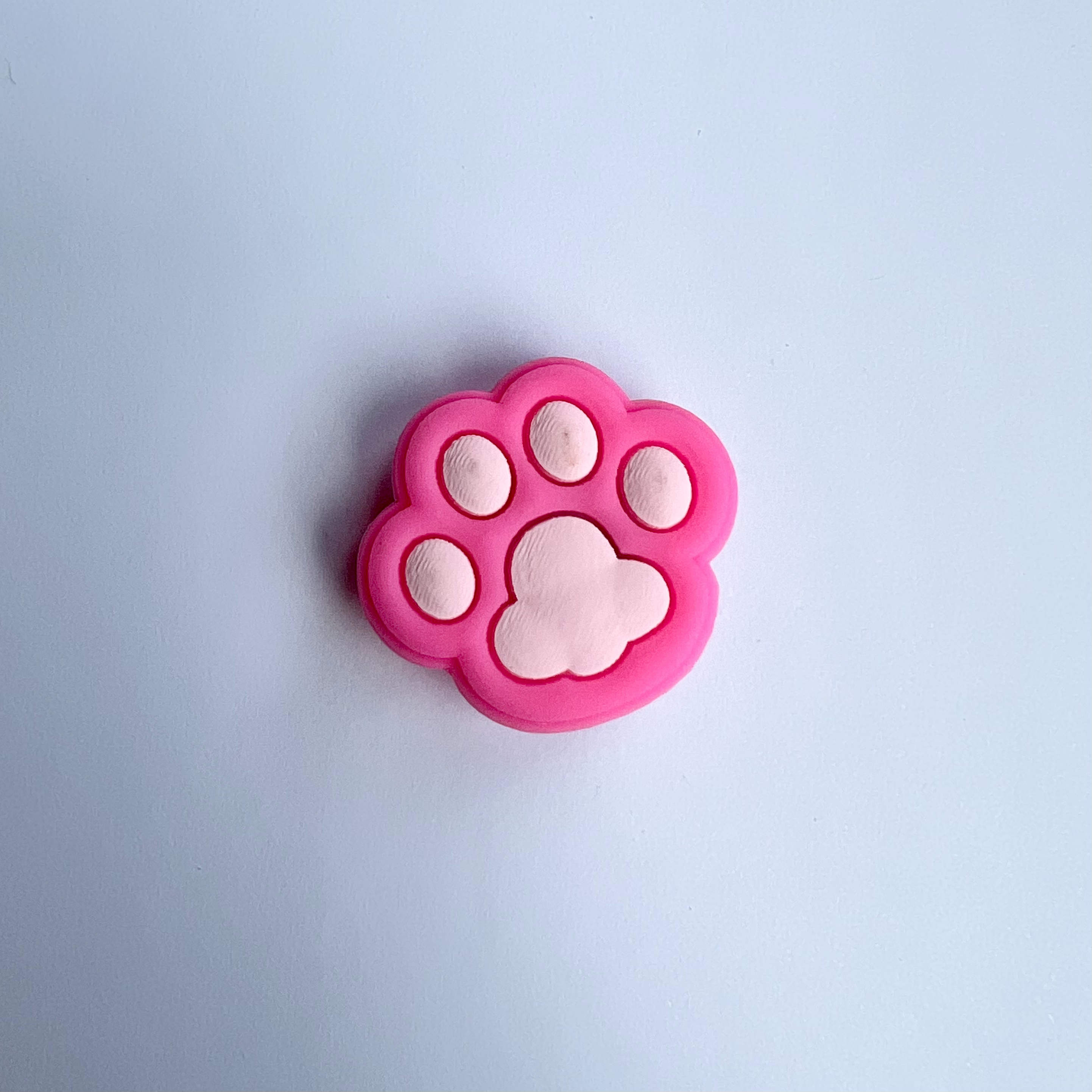 Pink Paw Print Charm