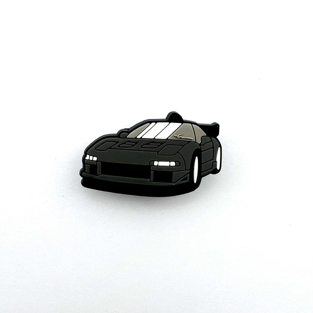 Black Sports Car Shoe Charm
