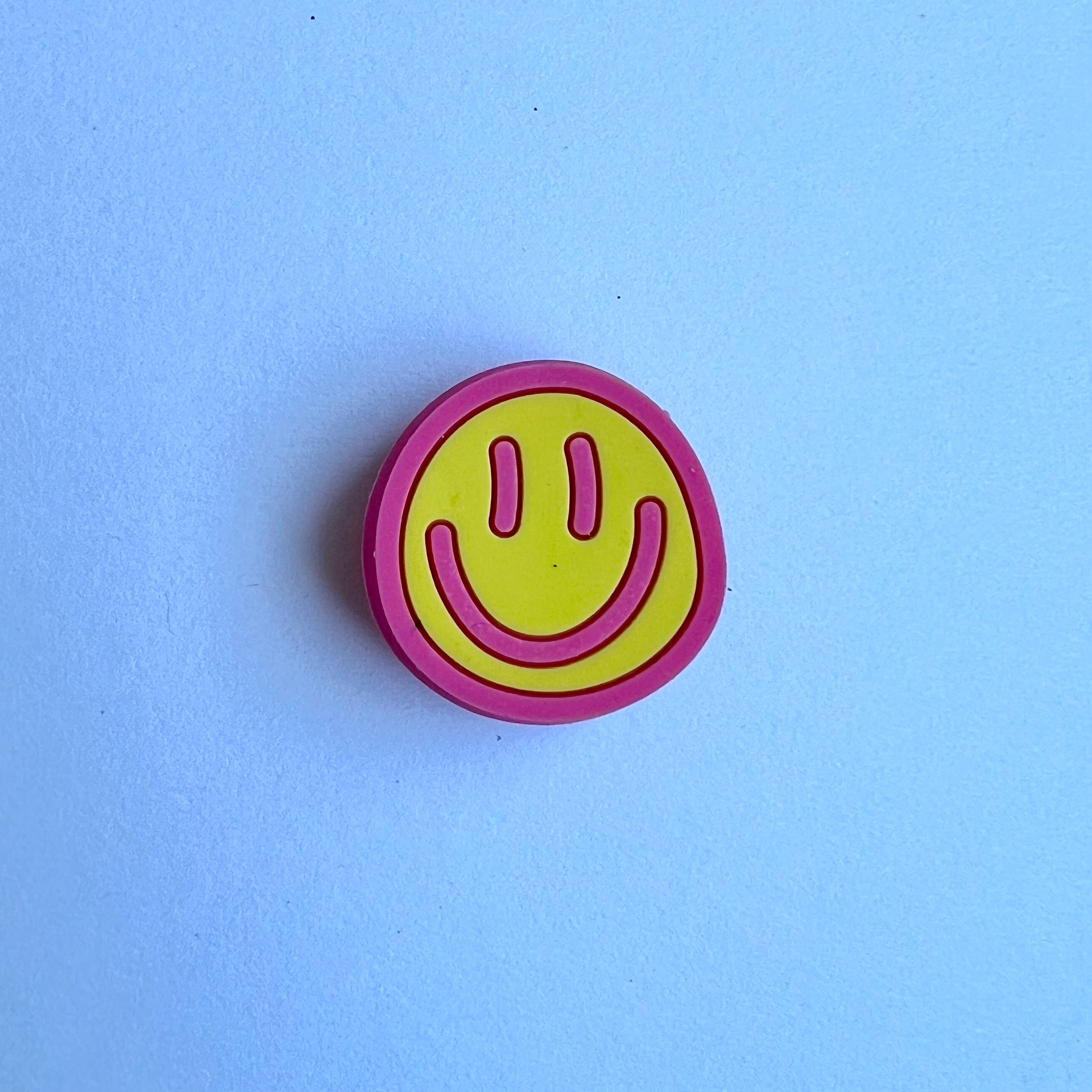 Pink Smiley Face Charm