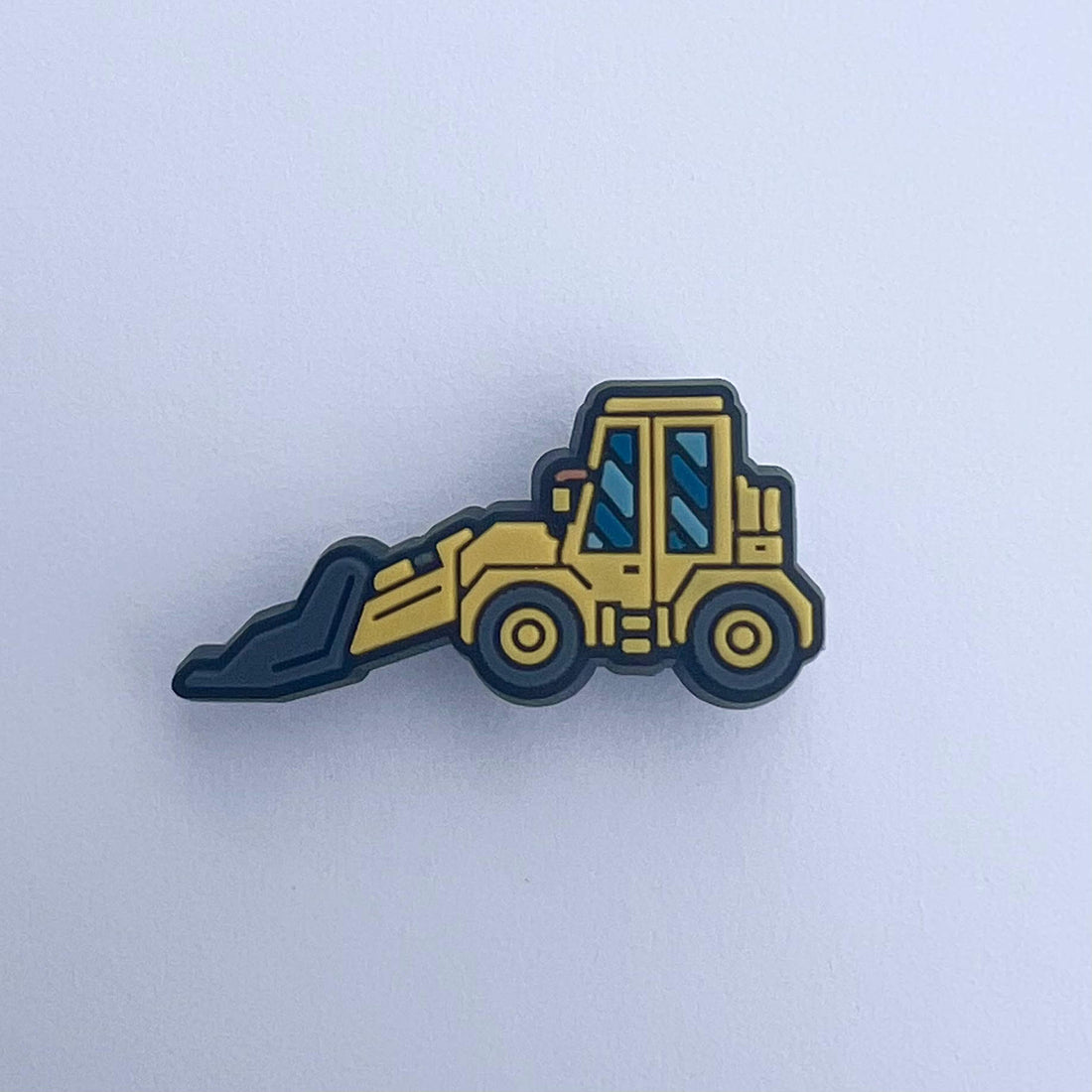 Yellow Bulldozer Shoe Charm