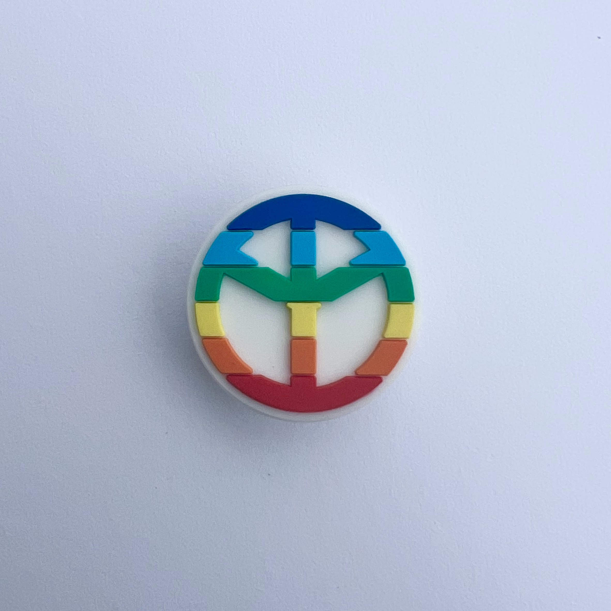 Rainbow Peace Sign Charm
