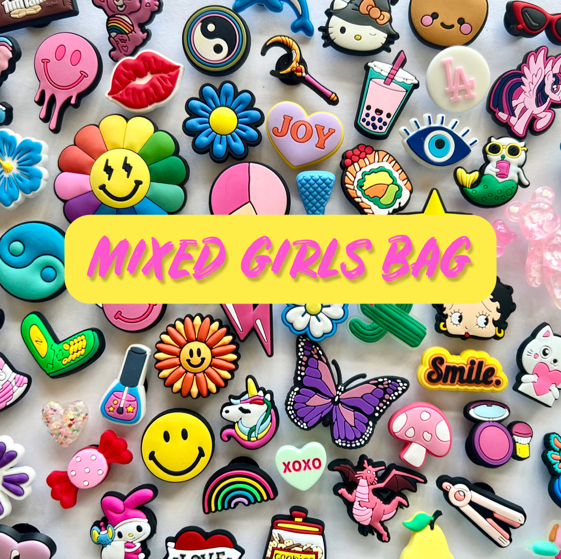 Girls Mixed Charm Bags