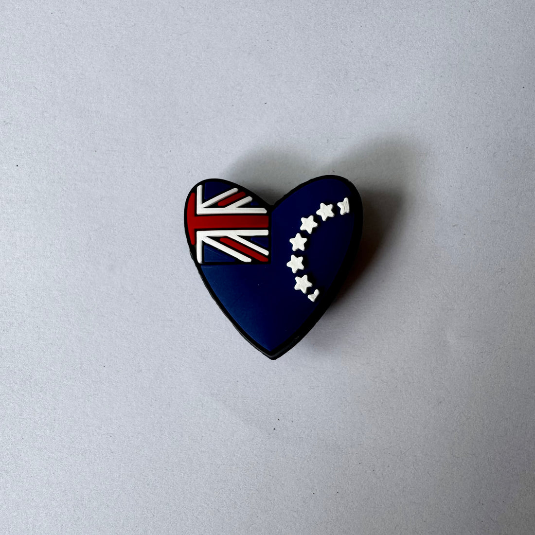 Cook Islands Flag Heart Charm