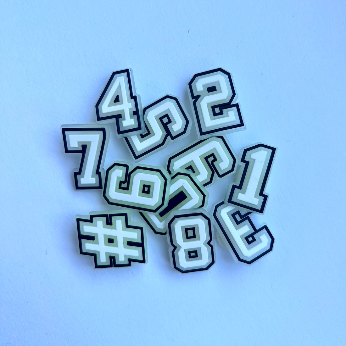Glow In The Dark Number Charms
