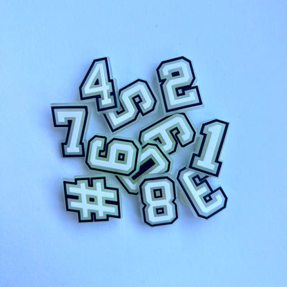 Glow In The Dark Number Charms