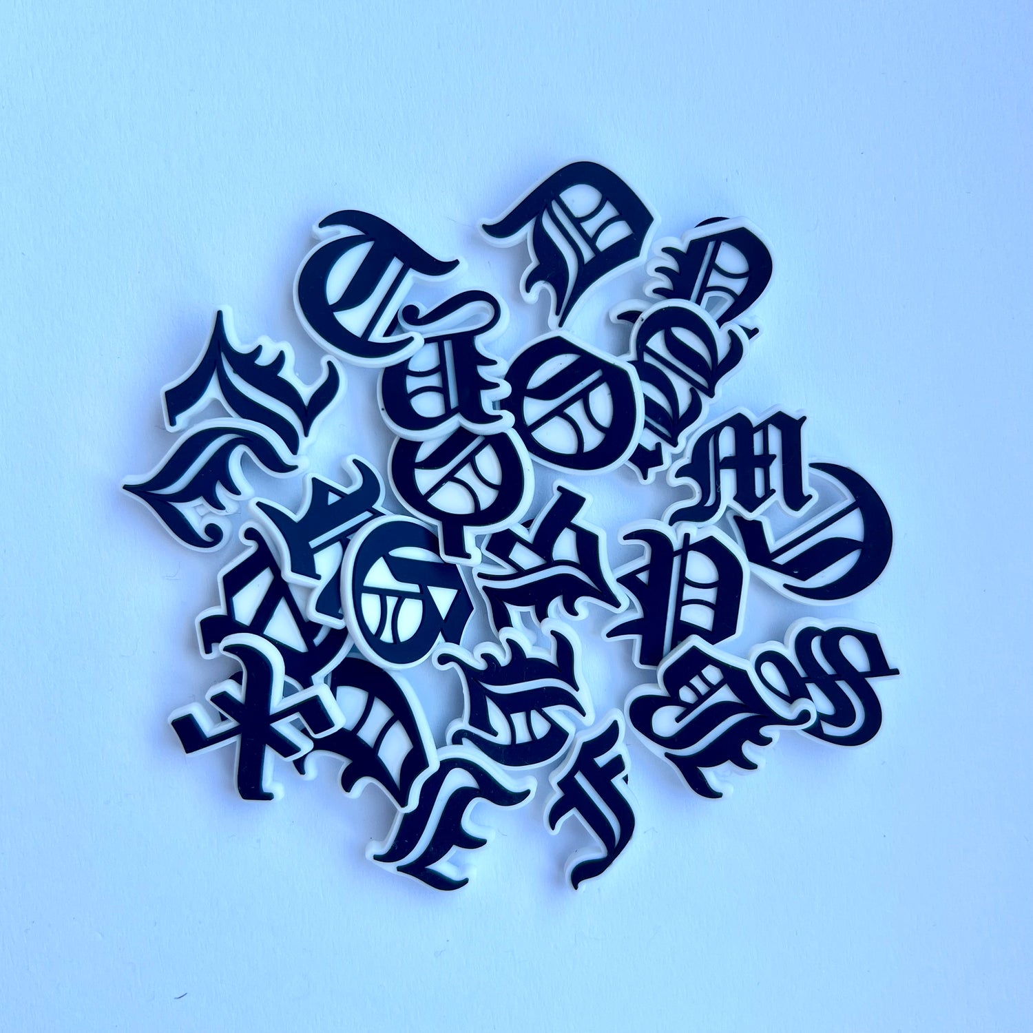 Old English Letter Charms