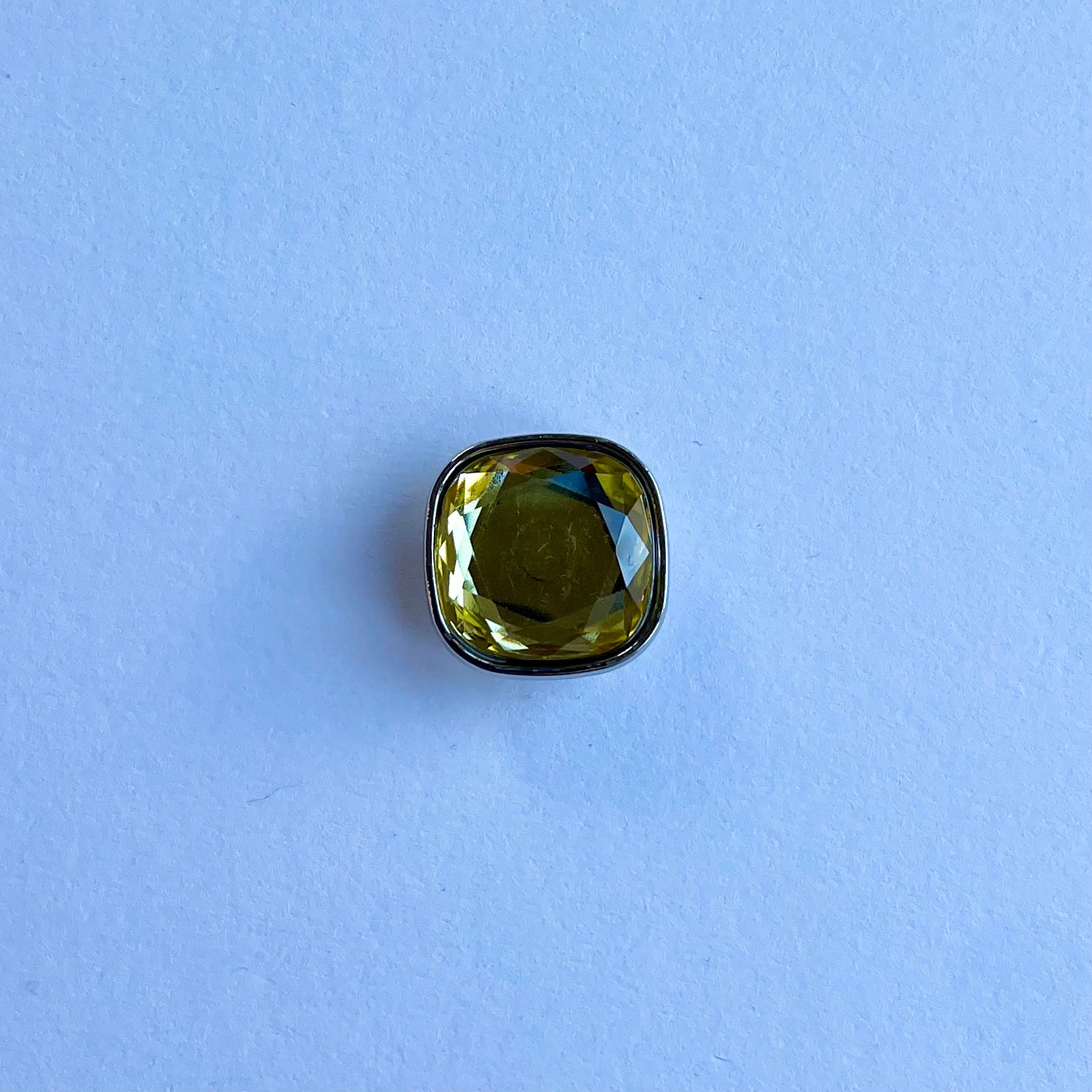 Chunky Yellow Gemstone Charm