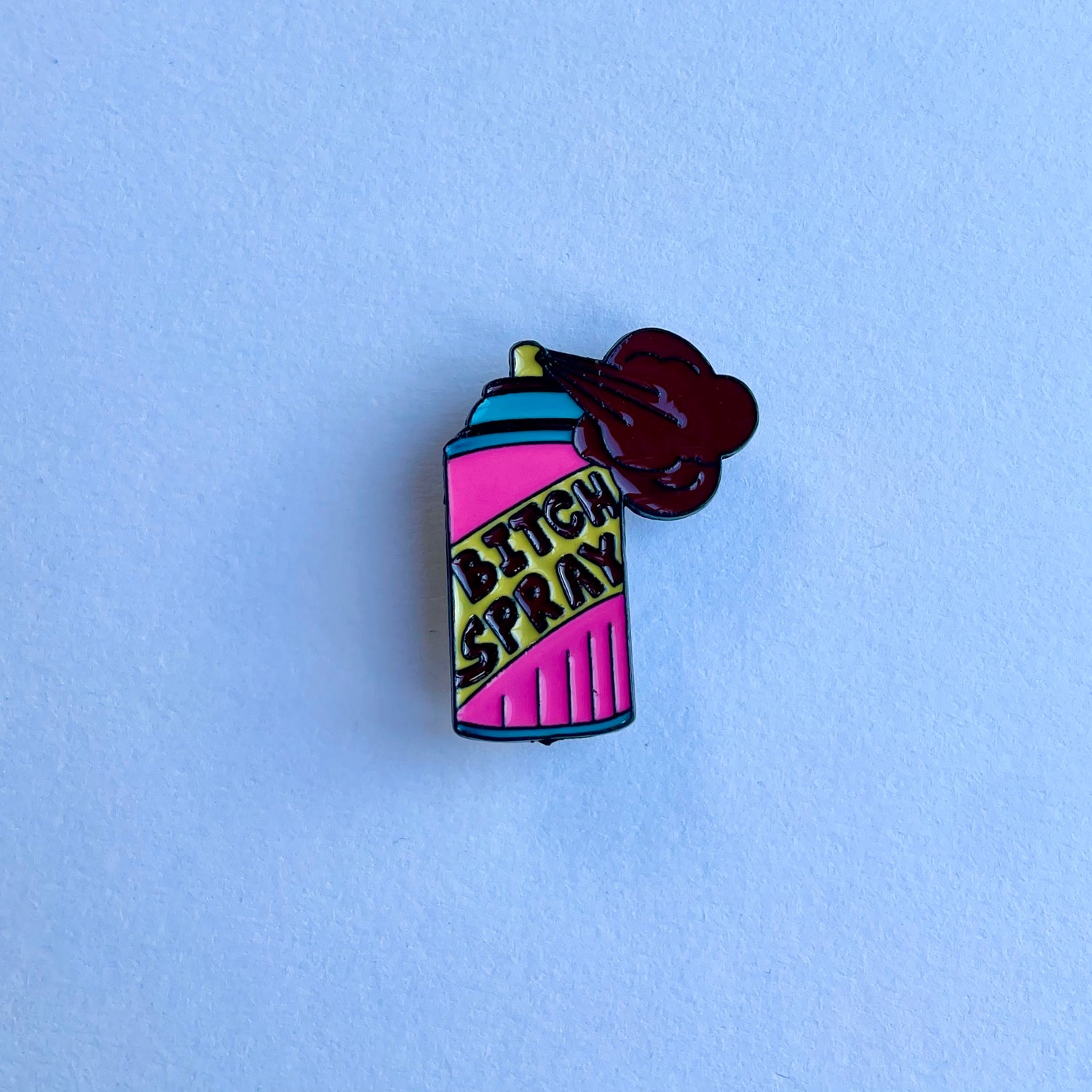 Bitch Spray Metal Charm