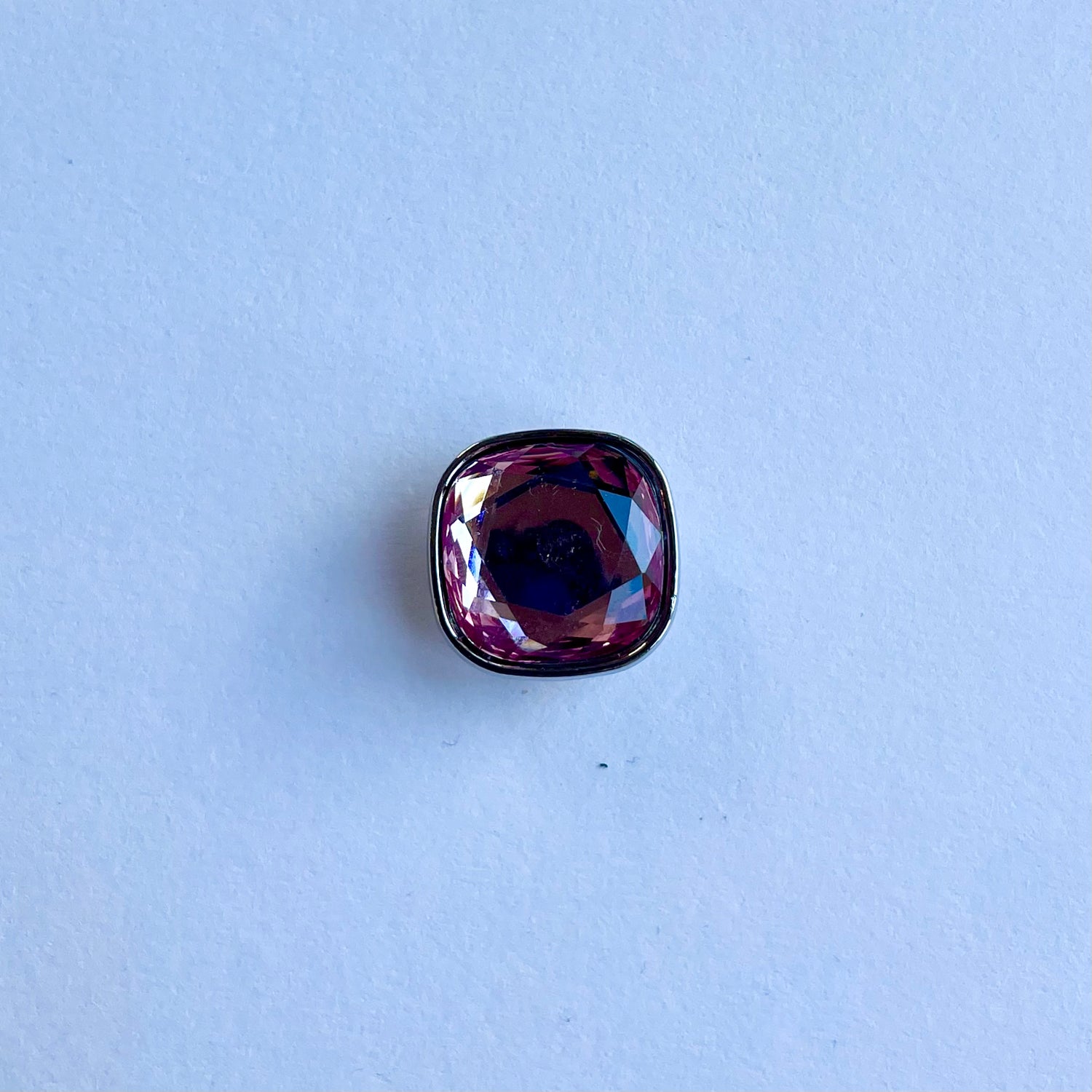 Chunky Pink Gemstone Charm