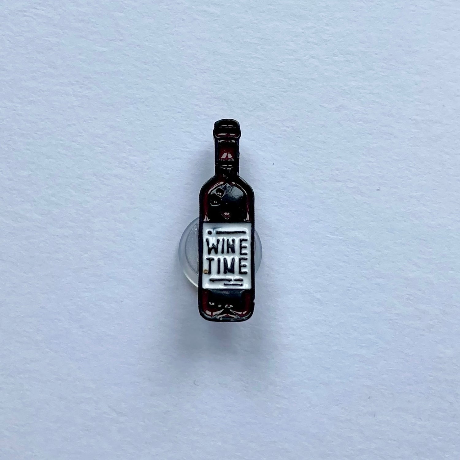 Wine Time Metal Charm