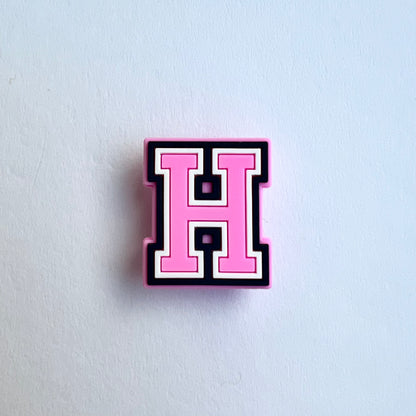 Pink Letter Charms