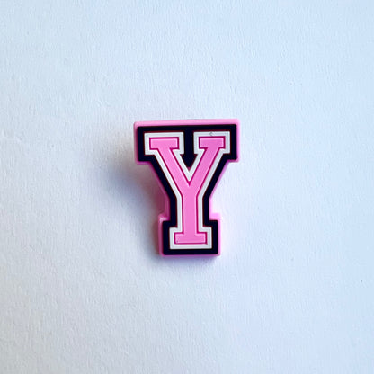 Pink Letter Charms