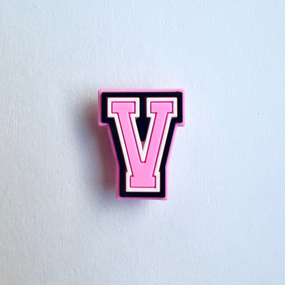 Pink Letter Charms