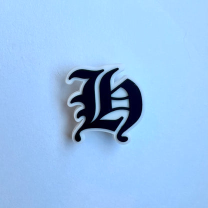 Old English Letter Charms