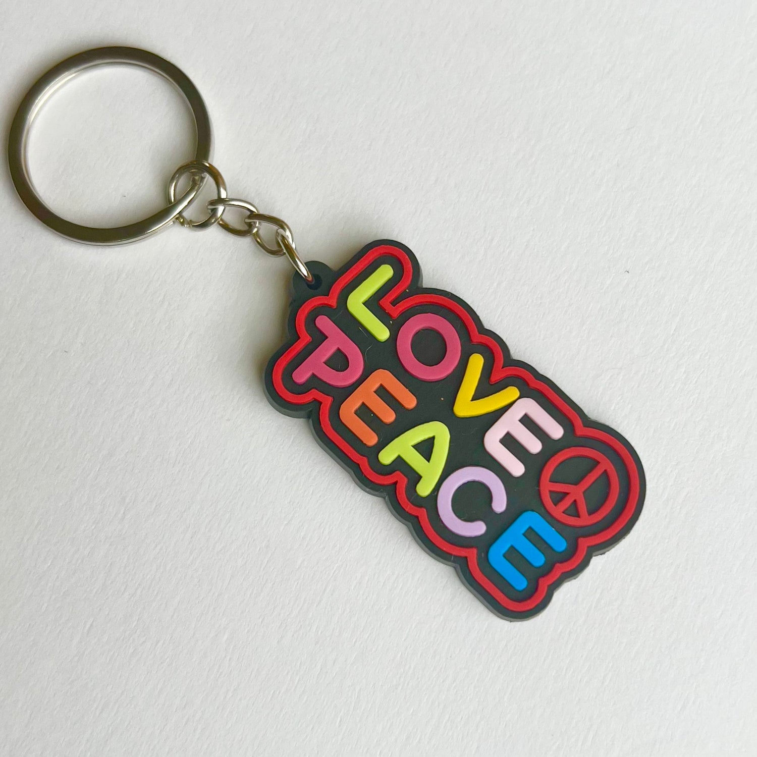 Love &amp; Peace Keyring