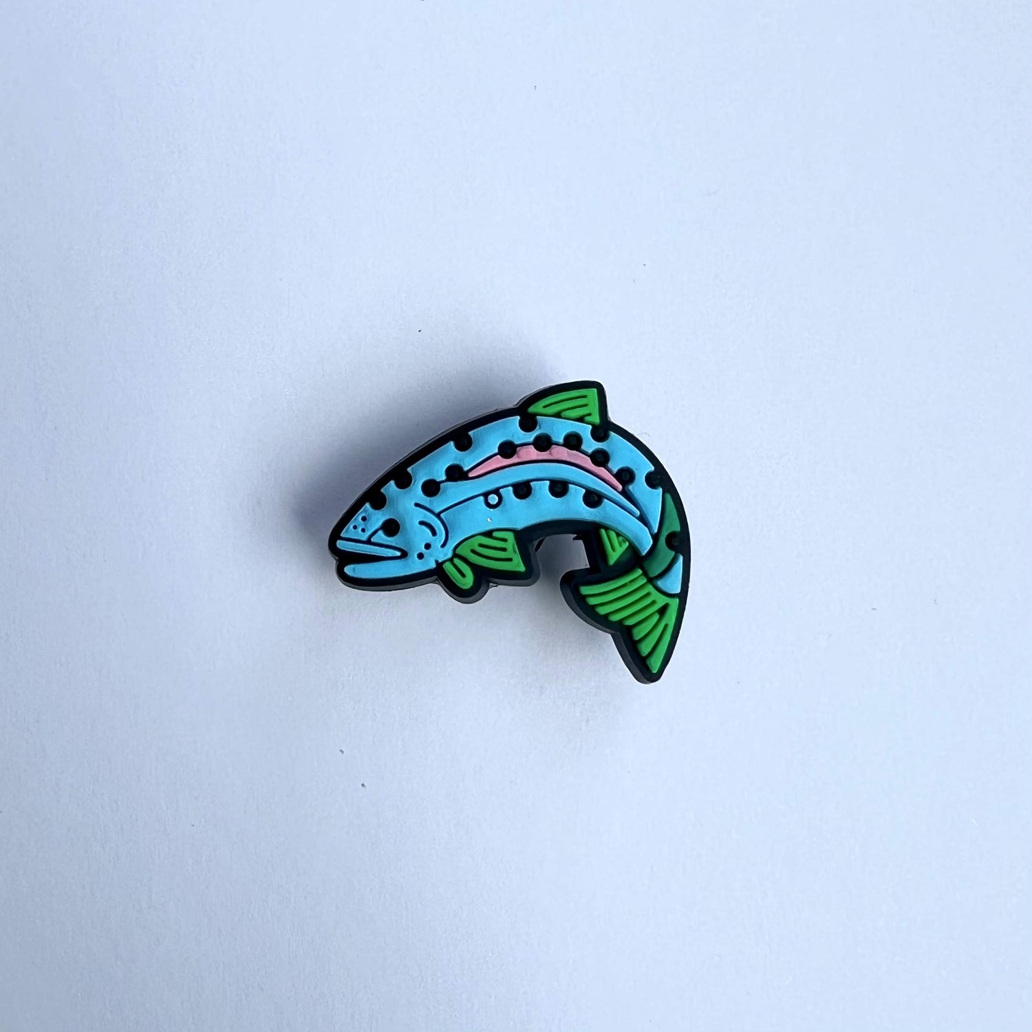Green Spotty Fish Charm