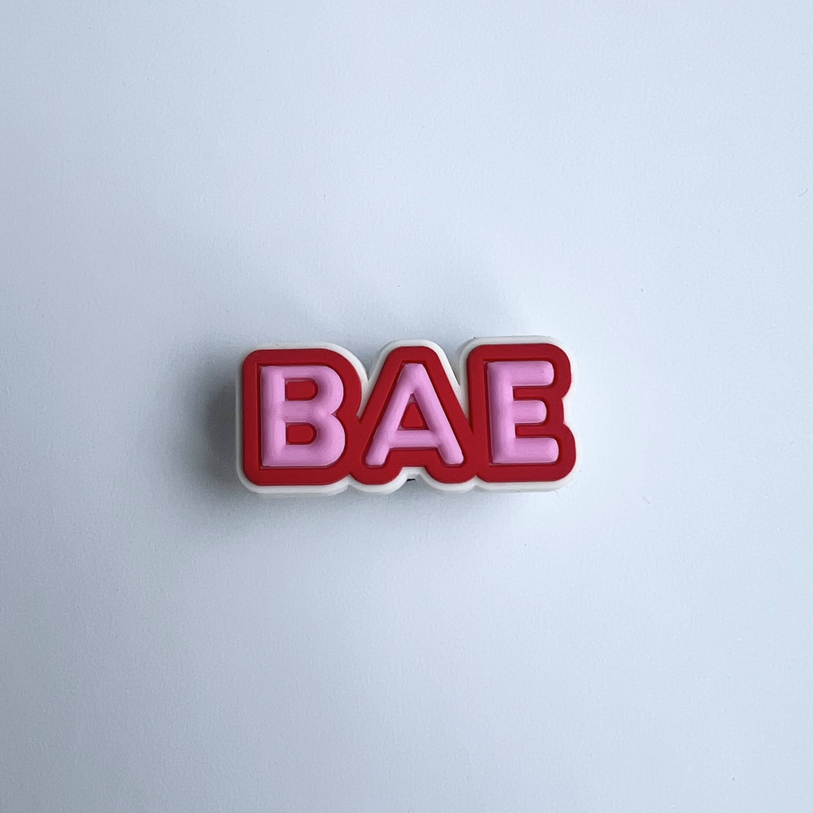 Pink and Red BAE Charm