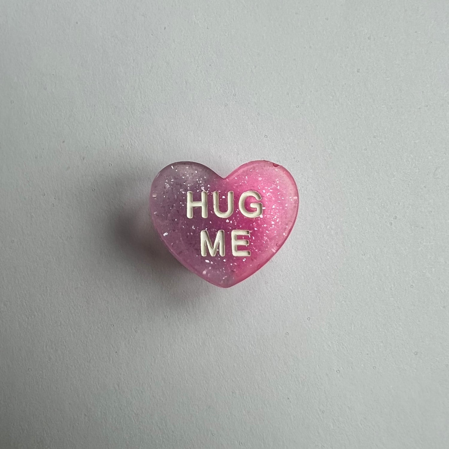 Hug Me Candy Heart - Glitter Purple Charm